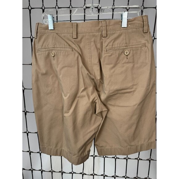 Mens J.Crew Beige Cotton Chino Shorts Size 31 Minor Discoloration on Front - Picture 13 of 14